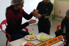 Carroty Cucumber Christmas tree